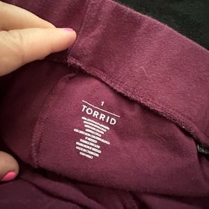 Burgundy Torrid Leggings